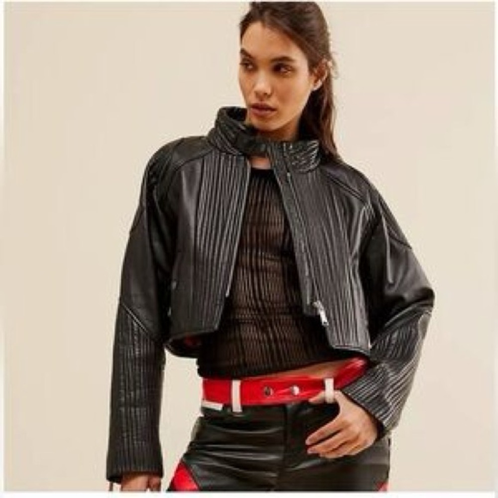 We The Free Trixie Mini Moto Jacket - Picture 3 of 12